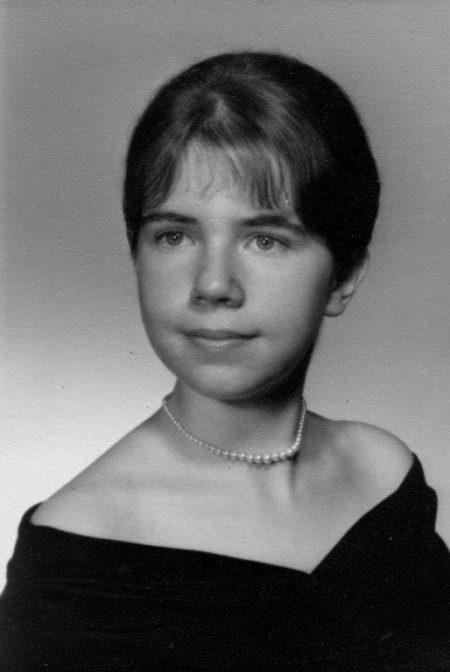 Nancy at Lowell High School graduation, 1962
